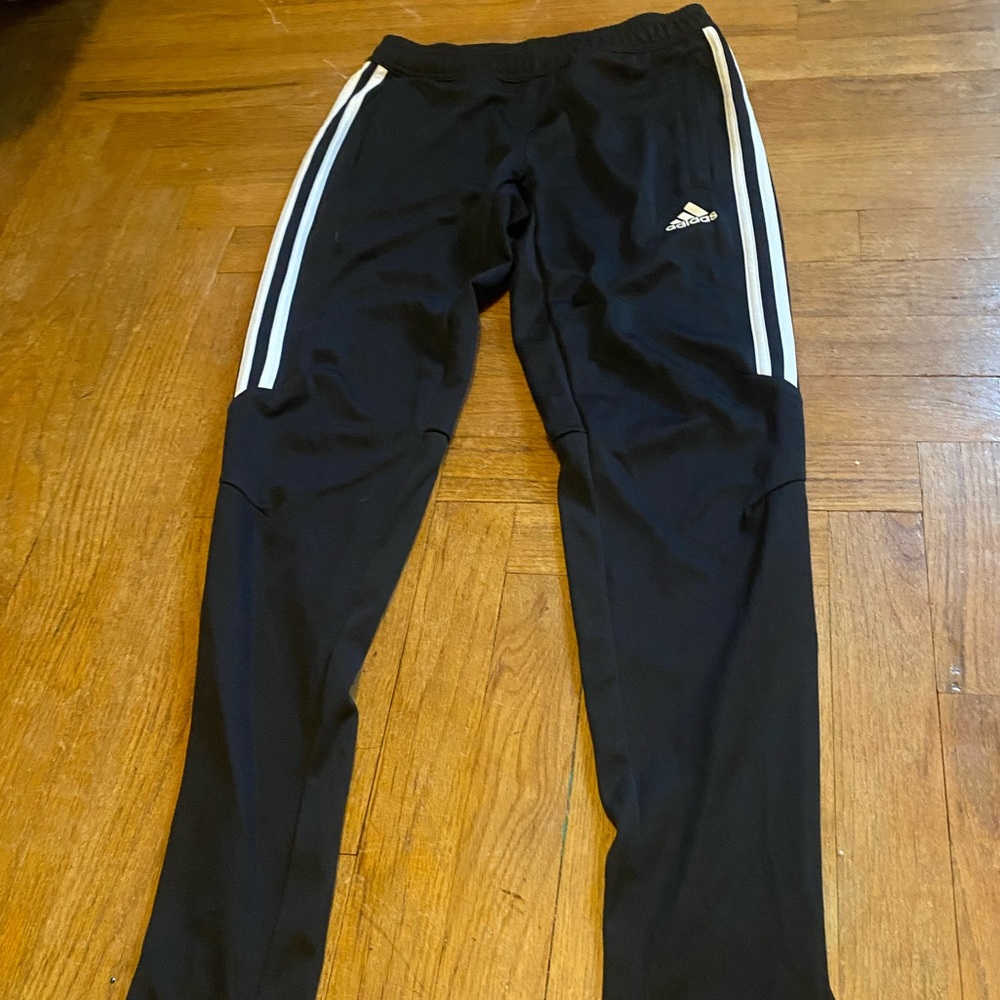 Black adidas joggers
